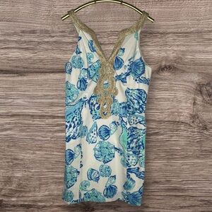 Stunning Resort Elegance: Lilly Pulitzer Emery Shift Dress SIZE 10 NWT